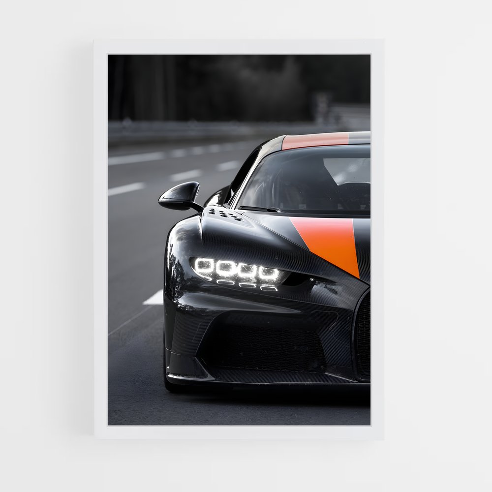 Poster Chiron de super – affiche Bugatti (vue 3)